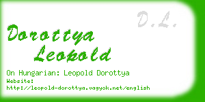 dorottya leopold business card